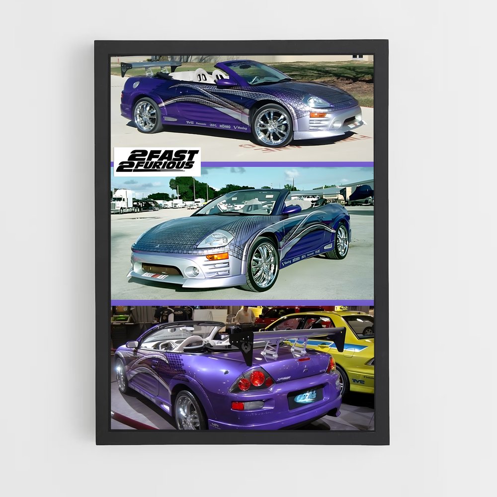 Poster Purple Speedster – affiche Mitsubishi (vue 2)